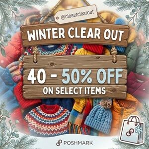 ❄️ WINTER CLEAR OUT SALE | 40% - 50% OFF SELECT ITEMS!